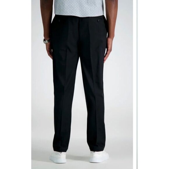Haggar Premium Comfort Straight Fit Dress Pant Flat Big & Tall 44Wx29L NWT - Picture 3 of 6